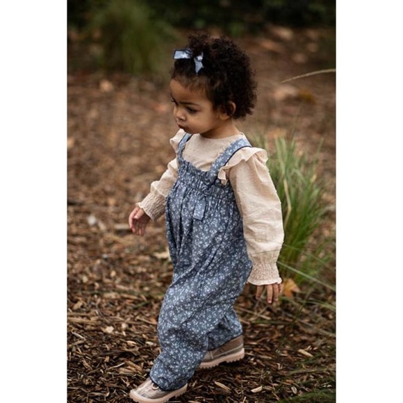 Double Duty Girls Romper Chambray Star: size 3 - Picture 2 of 5